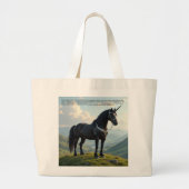 Lucky Unicorn Grote Tote Bag (Voorkant)
