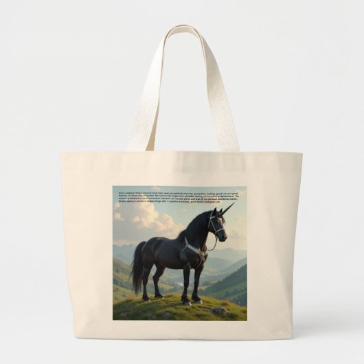 Lucky Unicorn Grote Tote Bag (Voorkant)