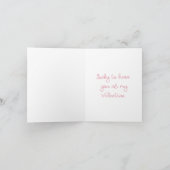 Lucky Valentine's Day Card Bedankkaart (Binnen)