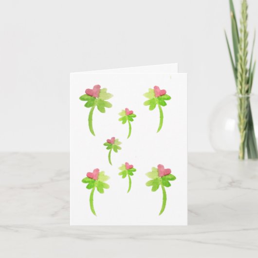 Lucky Valentine's Day Card Bedankkaart (Voorkant)