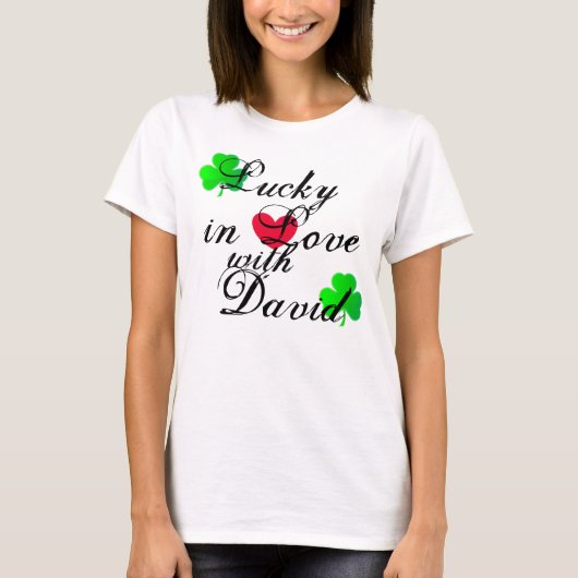 Lucky verliefd t-shirt (Voorkant)