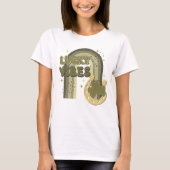 Lucky Vibes Boho Rainbow St Patrick's Day Irish T-shirt (Voorkant)