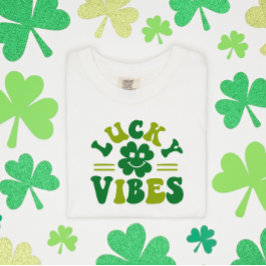 Lucky Vibes Four Leaf Clover T-shirt