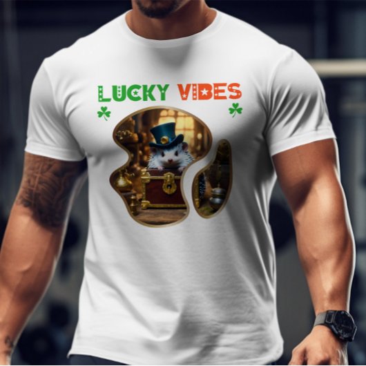 Lucky Vibes - Groene Glow Dance Party T-shirt
