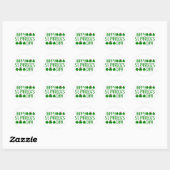 Lucky Vibes – Happy St. Patrick’s Day! 🍀✨ Ronde Sticker (Vel)