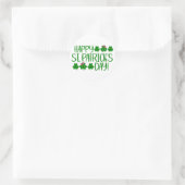 Lucky Vibes – Happy St. Patrick’s Day! 🍀✨ Ronde Sticker (Tas)