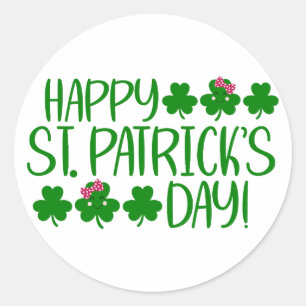 Lucky Vibes – Happy St. Patrick’s Day! 🍀✨ Ronde Sticker