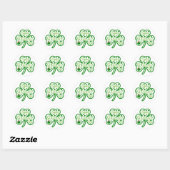 Lucky Vibes – Happy St. Patrick’s Day! 🍀✨ Ronde Sticker (Vel)