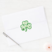 Lucky Vibes – Happy St. Patrick’s Day! 🍀✨ Ronde Sticker (Envelop)