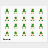 Lucky Vibes – Happy St. Patrick’s Day! 🍀✨ Ronde Sticker (Vel)