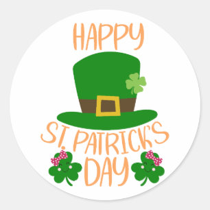 Lucky Vibes – Happy St. Patrick’s Day! 🍀✨ Ronde Sticker