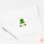 Lucky Vibes – Happy St. Patrick’s Day! 🍀✨ Ronde Sticker (Envelop)