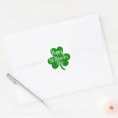 Lucky Vibes – Happy St. Patrick’s Day! 🍀✨ Ronde Sticker (Envelop)