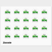Lucky Vibes – Happy St. Patrick’s Day! 🍀✨ Ronde Sticker (Vel)