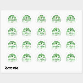 Lucky Vibes – Happy St. Patrick’s Day! 🍀✨ Ronde Sticker (Vel)