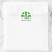 Lucky Vibes – Happy St. Patrick’s Day! 🍀✨ Ronde Sticker (Tas)