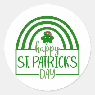 Lucky Vibes – Happy St. Patrick’s Day! 🍀✨ Ronde Sticker