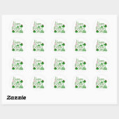 Lucky Vibes – Happy St. Patrick’s Day! 🍀✨ Ronde Sticker (Vel)