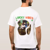 Lucky Vibes - Ierse poëzie Slam T-shirt (Achterkant)