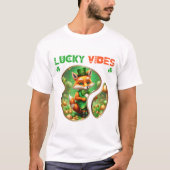 Lucky Vibes - Ierse pub Trivia nacht T-shirt (Voorkant)
