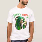 Lucky Vibes - Ierse tradities T-shirt (Voorkant)