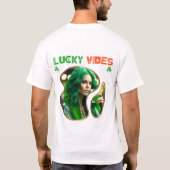 Lucky Vibes - Ierse tradities T-shirt (Achterkant)