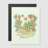 Lucky Vibes - Kleurrijke Klavers & Gouden Hoefijze (Voorkant / Achterkant)