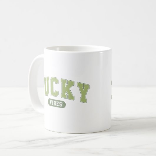 Lucky Vibes Koffiemok (Voorkant links)