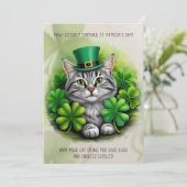 Lucky Vibes Only: de ultieme St. Paddy's Day Kaart (Staand voorkant)
