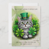 Lucky Vibes Only: de ultieme St. Paddy's Day Kaart (Achterkant)