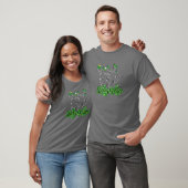 Lucky Vibes Skeleton Dancing St Patrick Day Irish T-shirt (Unisex)