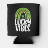 Lucky Vibes St Patricks Day Blikjeskoeler (Voorkant)