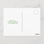 Lucky Vibes St. Patrick's Day Briefkaart (Achterkant)