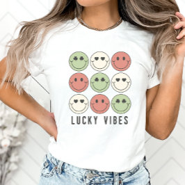 Lucky Vibes, St Patrick's Day Shirt, Trendy T-shirt