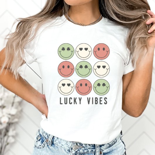 Lucky Vibes, St Patrick's Day Shirt, Trendy T-shirt