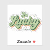 Lucky Vibes St. Patrick's Day Vinyl Sticker (Vel)