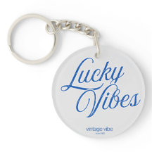 Lucky Vibes Vintage Esthetiek Ronde Acryl