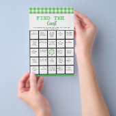 Lucky Vind de Gast Bingo Baby shower Spel Flyer (Hand)