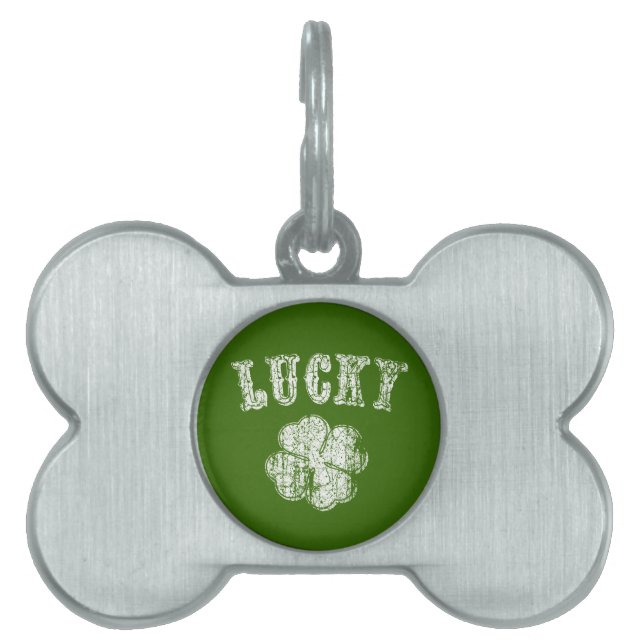 Lucky-vint Huisdieren Naamplaatje (voorkant)