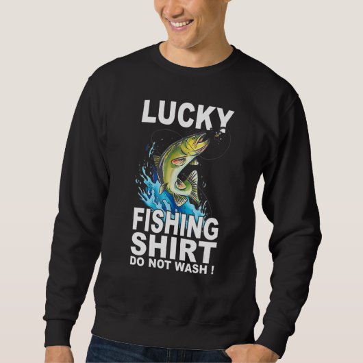 Lucky Vissen grappig Trui (Voorkant)