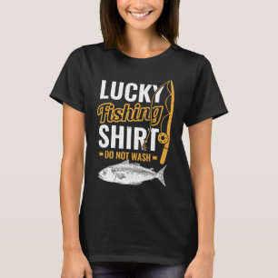 Lucky Vist voor visjager en visser T-shirt