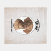 Lucky Vizsla Fleece Deken (Voorkant (Horizontaal))