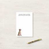 Lucky Vizsla Post-it® Notes (Op bureau)