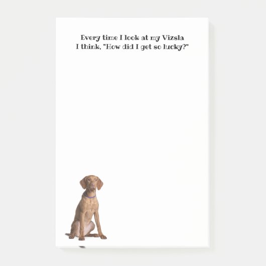Lucky Vizsla Post-it® Notes (Voorkant)