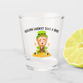 Lucky voelen Neem een schot grappig Leprechaun Shot Glas