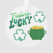 Lucky voelen op een ornament (achterkant)