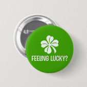 Lucky voelen? ronde button 5,7 cm (Voorkant /achterkant)