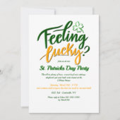 Lucky voelen? St. Patrick's Day Invitation Kaart (Voorkant)