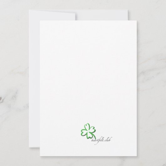 Lucky voelen? St. Patrick's Day Invitation Kaart (Achterkant)
