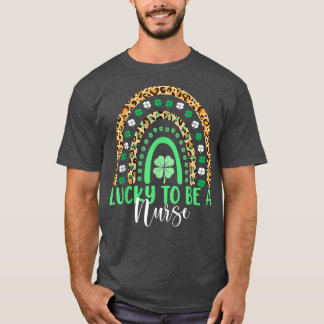 Lucky voor een zuster Regenboogluipaard St Patrick T-shirt